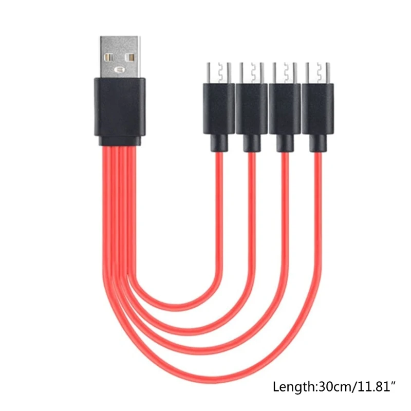 Разветвитель Micro USB 4 в 1, зарядный Дата-кабель для телефонов на Android, планшетов, USB-разветвитель, зарядный кабель
