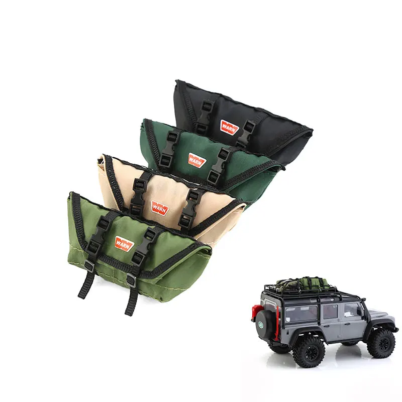 DIY RC Car Roof Luggage Bag Simulation Climbing Decoration Accessory for TRX4-M SCX24 1/18 1/24 Scale Models Replacement Part
