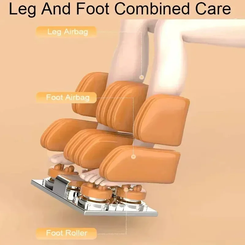 4D SL Track Massage Office Chair Zero Gravity Recliner Full Body Airbag Sofa Touch Screen Control 3 Years Warranty