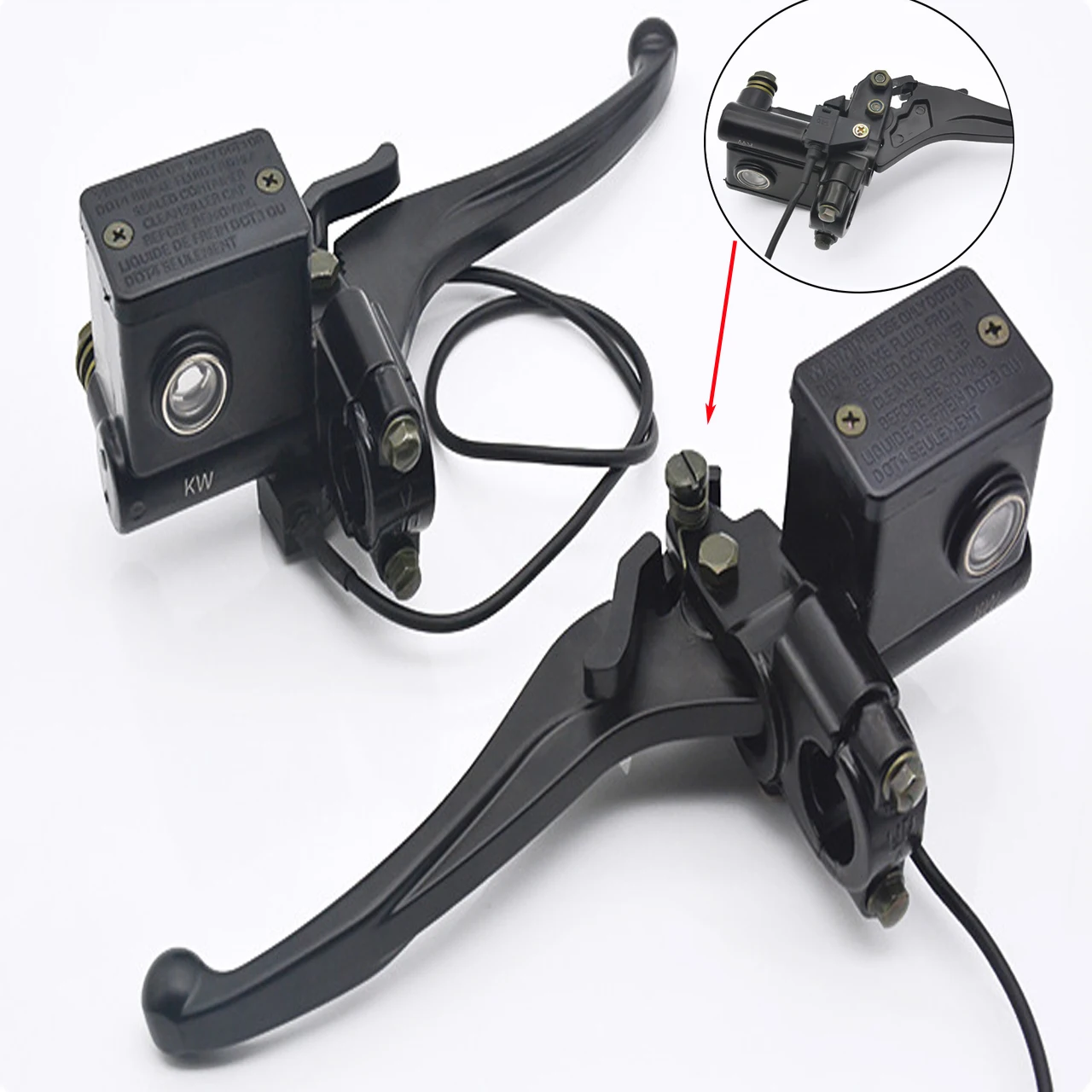 

Universal 22mm Left & Right Front Brake Hydraulic Master Cylinder for Tricycle High Quality Tricycle Brake Pump