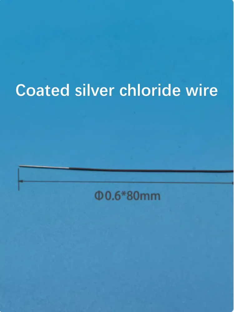 Pure silver wire, silver chloride electrode, silver wire 0.6X80mm, reference electrode, silver wire electroplating