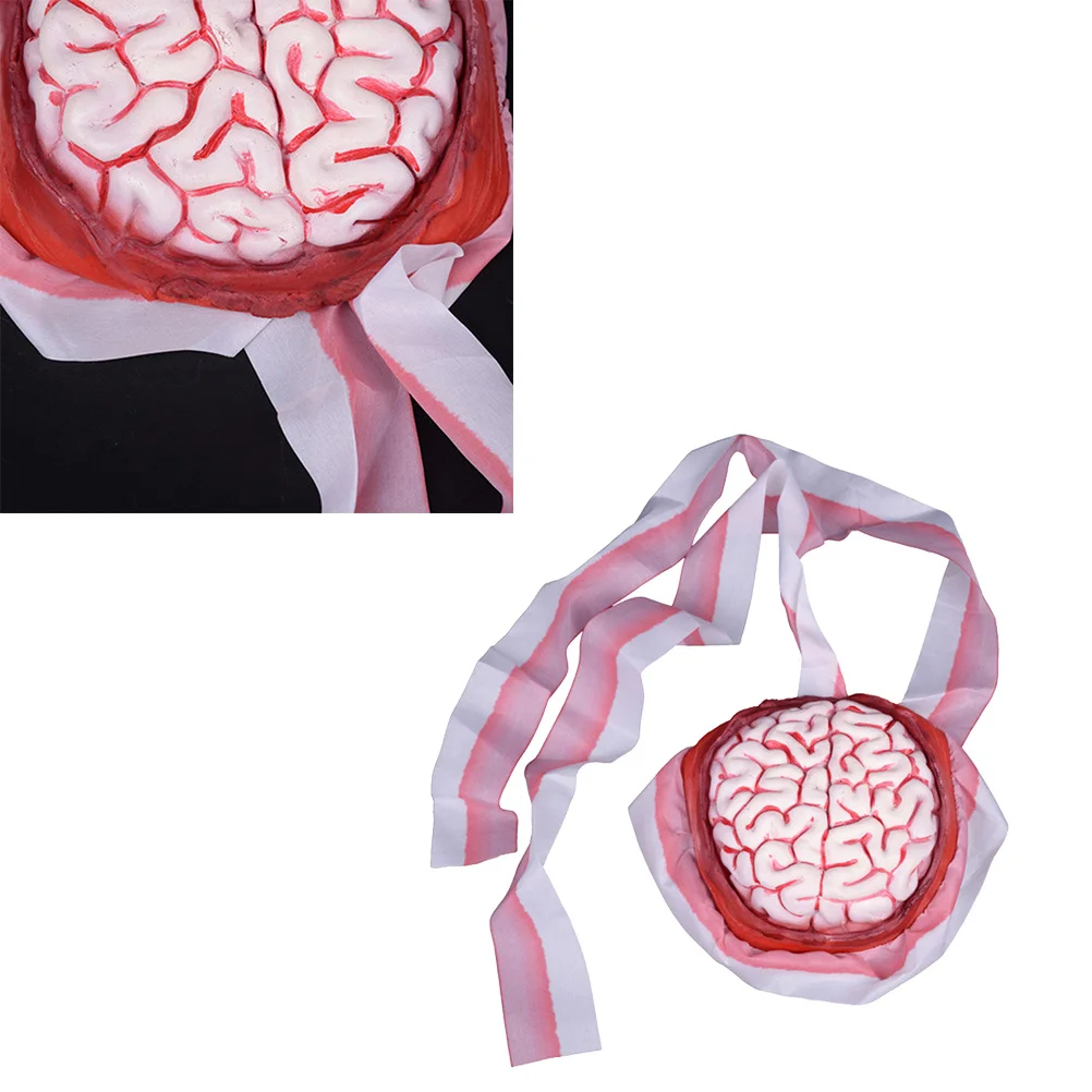 

1 шт., искусственная кровь, мозг, крутой инструмент для розыгрыша на Хэллоуин для вечеринки, фестиваля, развлечений, игры для подсчета, игрушки на Хэллоуин