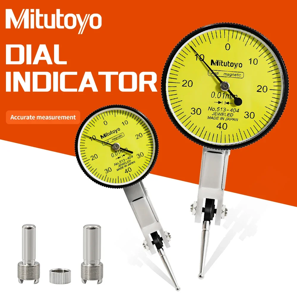 Picture 3: Mitutoyo 513-404 Dial Indicator Woodworking Analog Lever Precision Comparator Gauge Metric Dovetail Rails Measuring Watch Tools