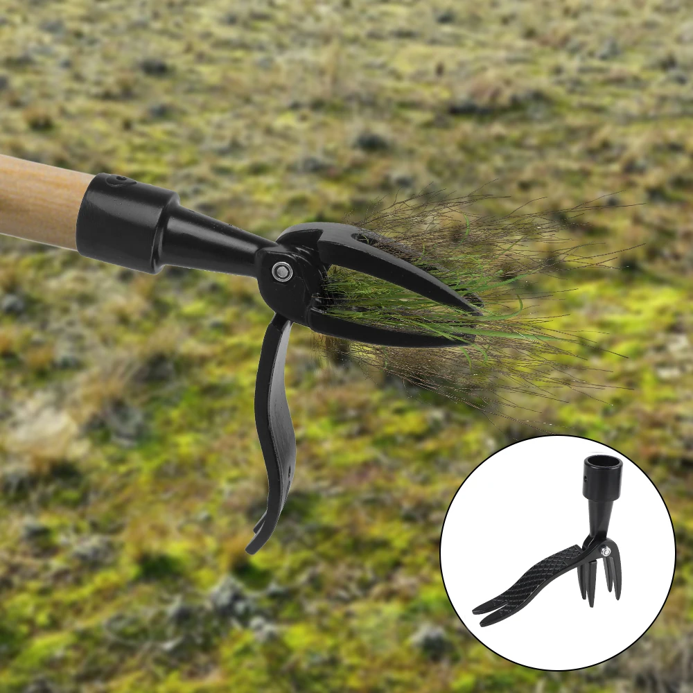 Claw Foot Pedal Weed Puller Black Gardening Stand Up Weeding tool Root Remover Digging Weeder Weeding Head Replacement