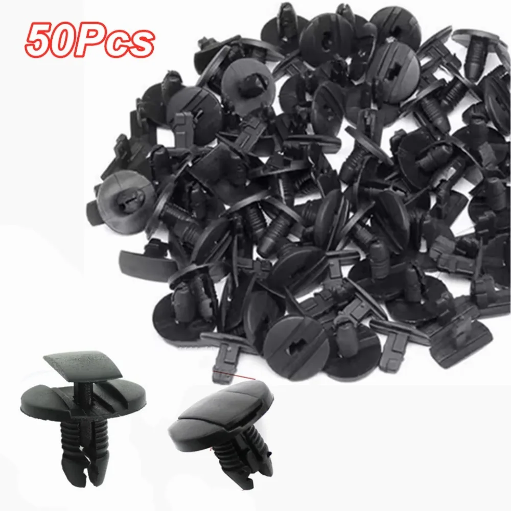 50szt 8mm Klipsy mocujące do zderzaka Peugeot Citroen Nit błotnika Klipsy mocujące Plastikowe klipsy samochodowe Panel drzwi Naprawa błotnika