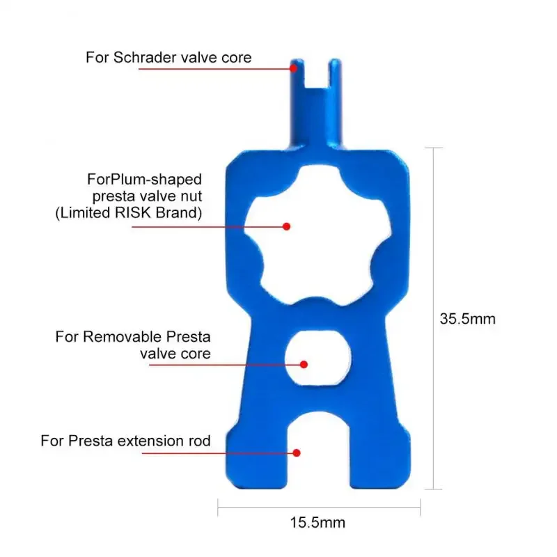 1Pc MTB Road Bike Schrader Presta Valve Removal Wrench Multifunction Tire Nozzle Installation Spanner Valve Core Tools Dropship