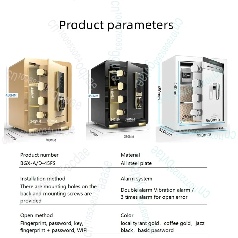 Safe Home Family صغير الحجم 45 مجلد تمرير عشرة آلاف كلمة المرور بجانب السرير غير مرئي في الحائط في خزانة الملابس بسعة كبيرة #6