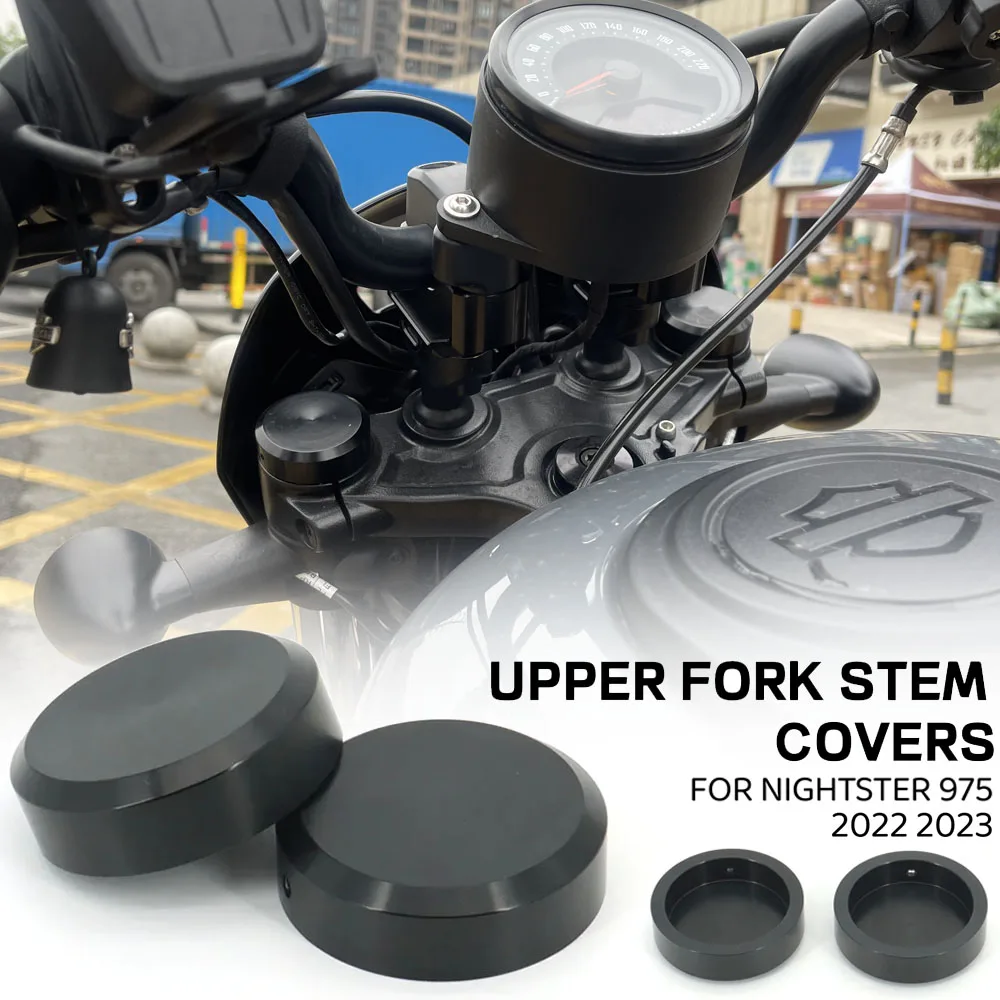 

For Harley Nightster 975 RH975 Nightster975 S 2022 2023 2024 NEW Motorcycle Upper Fork Stem Covers Black motorcycle accessories