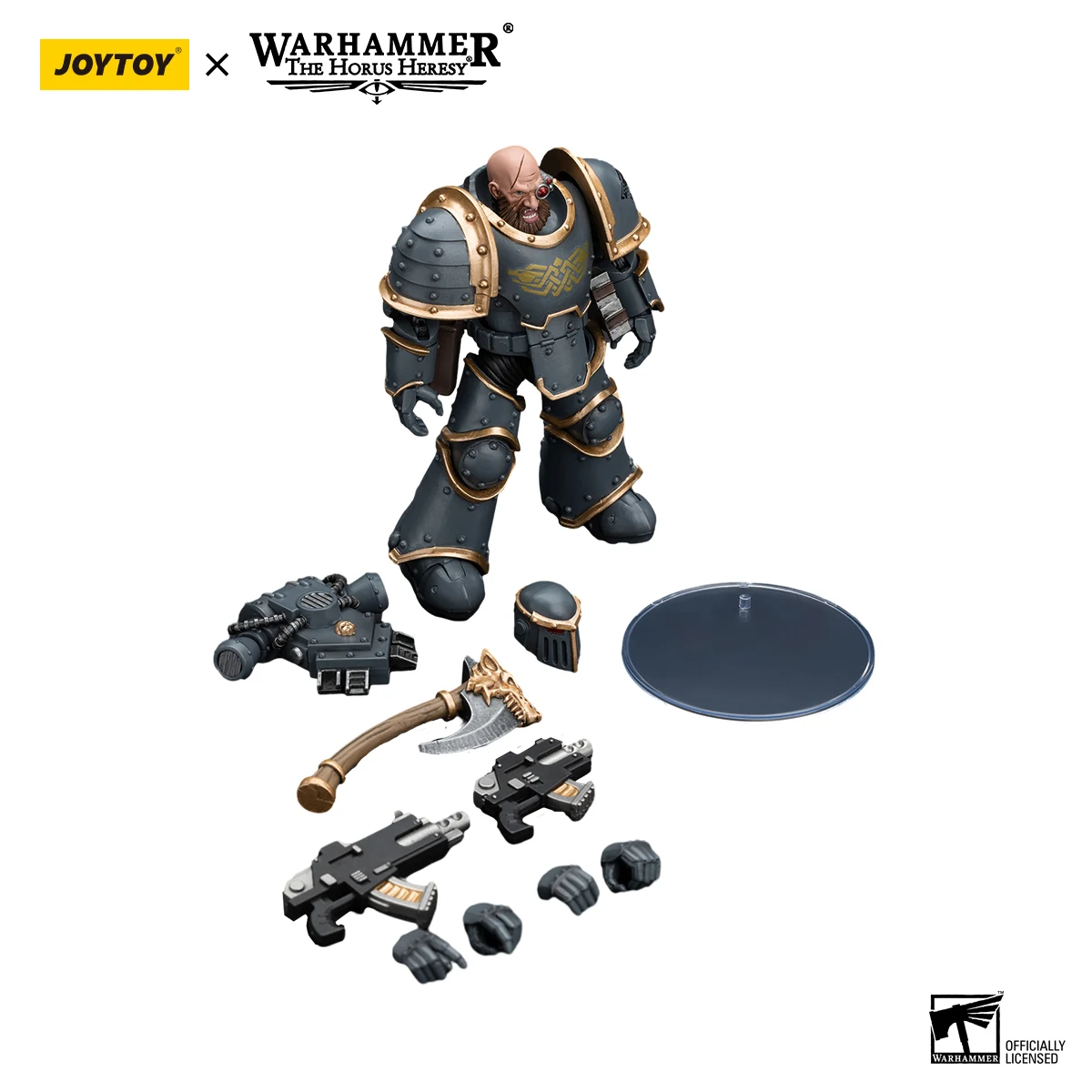 JOYTOY Warhammer 30K 1/18 Figurka Akcji Space Wolves Grey Slayer Pack Grey Slayer 3 Anime Model Militarny