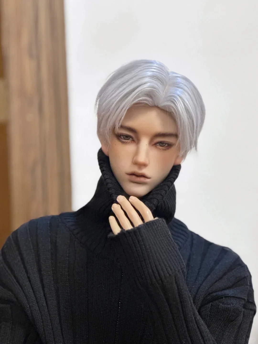 2026 New 1/3 Xiu Male BJD Doll Head Blue Beansbeans Accessories Toy Model for DIY Doll Making