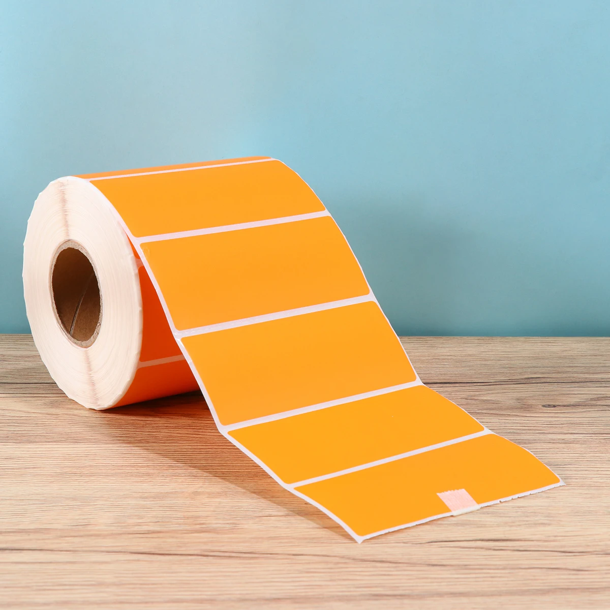 

1000Pcs Orange Round Adhesive Labels Stickers Paper 95x40mm Self Adhesive for Office Store Classroom Organization