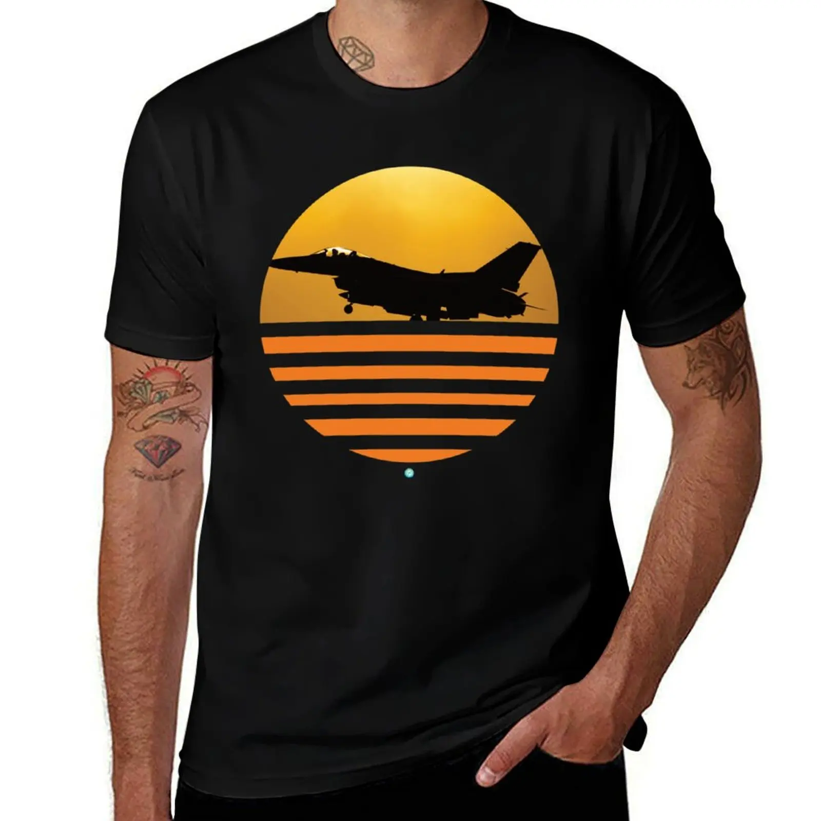 F 16 Fighting Falcon Top Gun Maverick Gift T-Shirt Plus Size Comfort Fit Tee