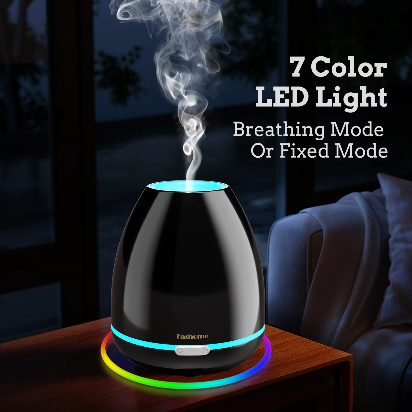 7 Color LED Light Essential Oil Diffuser Room Fragrance Small Air Humidifier Auto Shut Off 360 Aroma Diffuser for Home Office