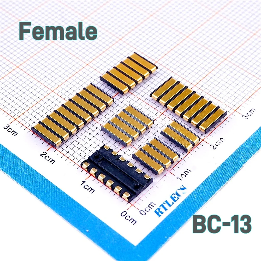5 20 50 Pcs Spring Compression Contact 2.0 mm Pitch 2 3 4 5 6 7 8 Pin Male Female Surface Mount PCB modular Connector Battery