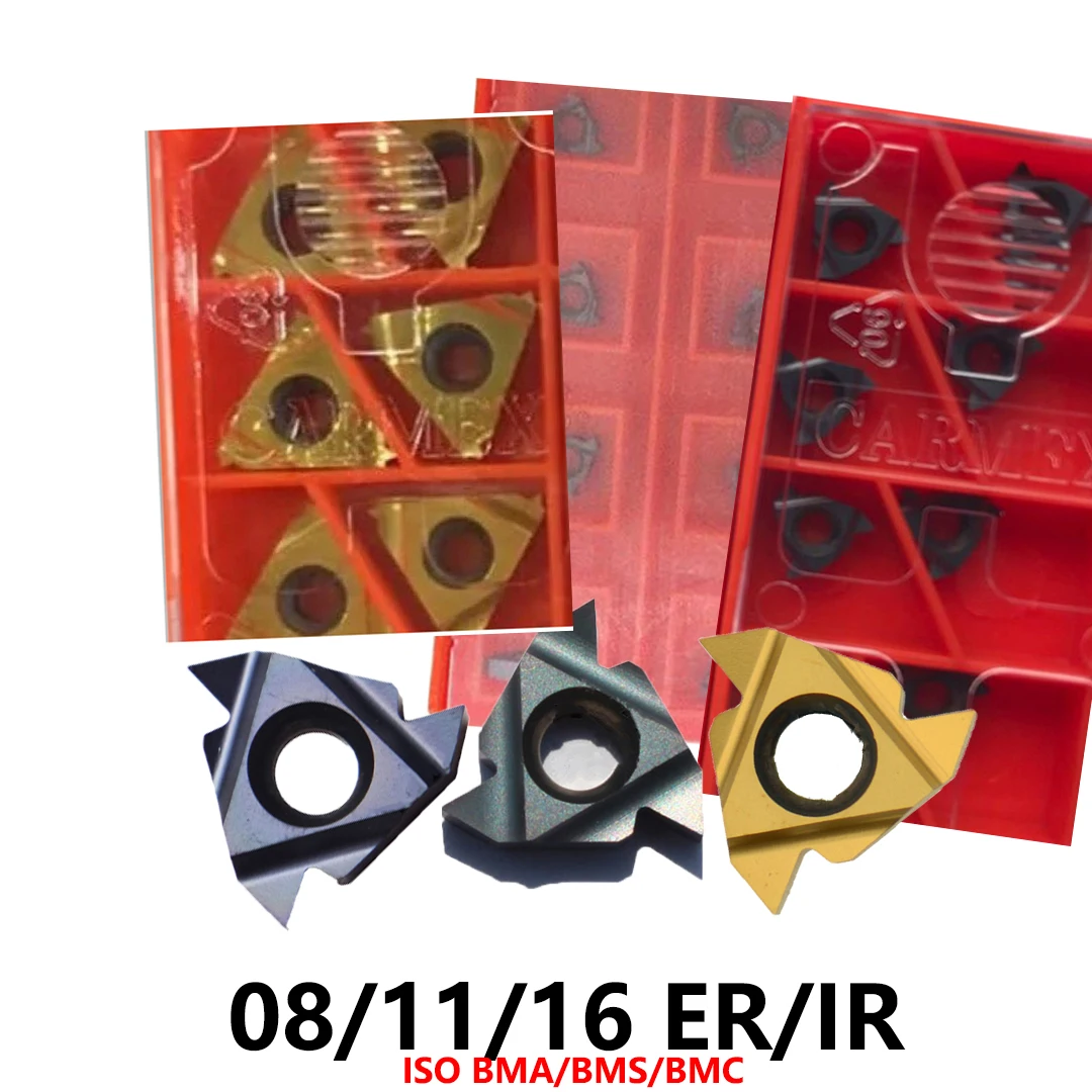 

Original 08IR 11ER 11IR 16ER 16IR 1.0ISO 1.5ISO 2.0ISO 2.5ISO 3.0ISO 4.0ISO BMA BMC BMS Lathe Cutter Carbide Inserts Tools CNC