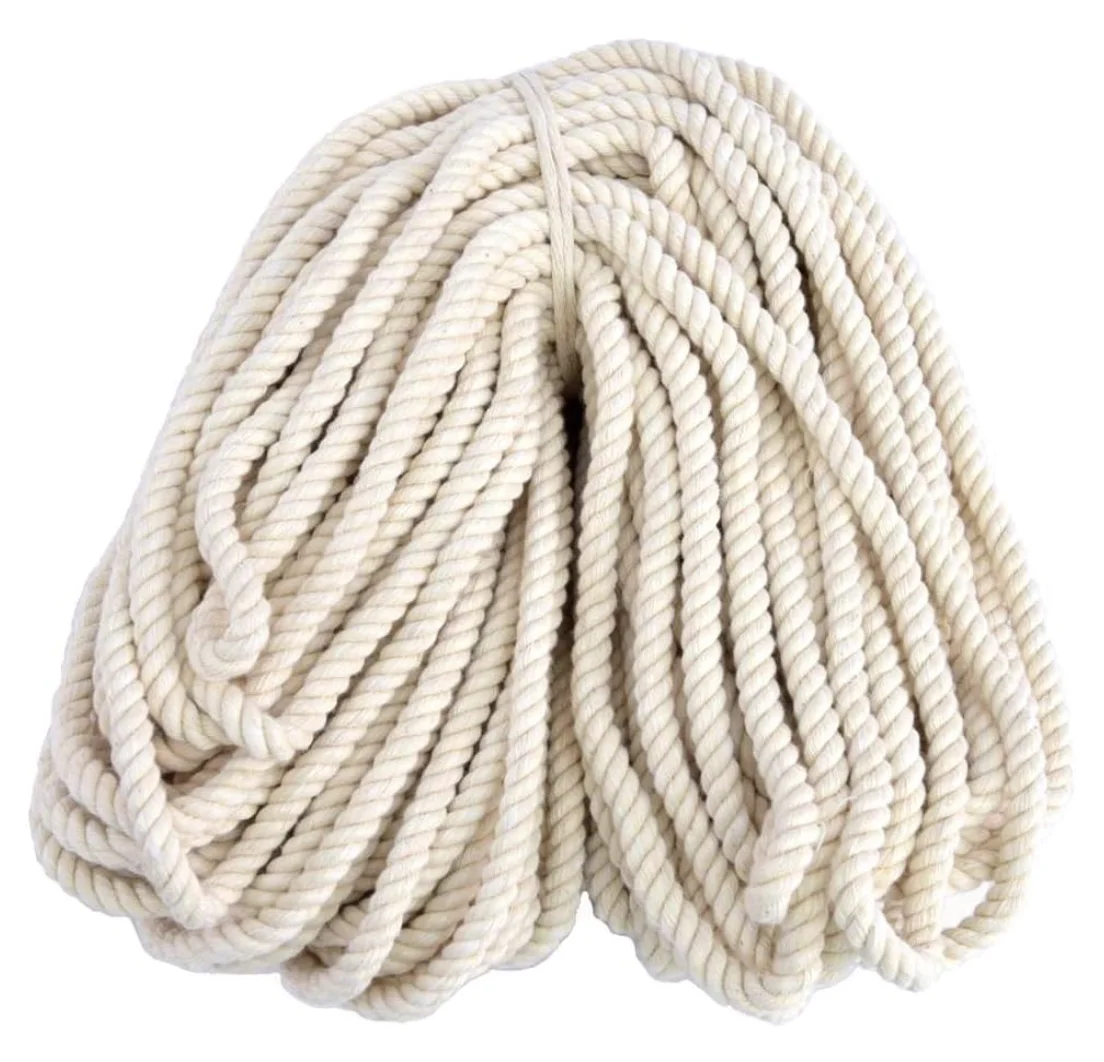 8mm x 164 Feet Cotton Rope Macrame Cord for Crafts Jewelry Making Home Decoration Gift Wrapping