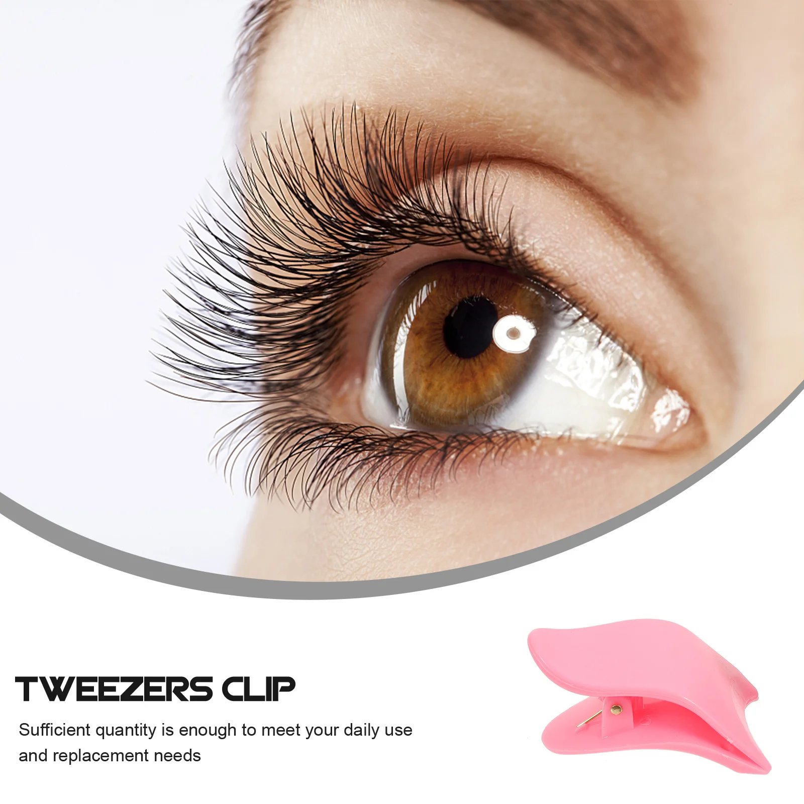 

5Pcs Eyelash Applicator Tool Premium False Lash Tweezer for Makeup Easy to Use Portable Wear-Resistant Eyelash Clip for Women