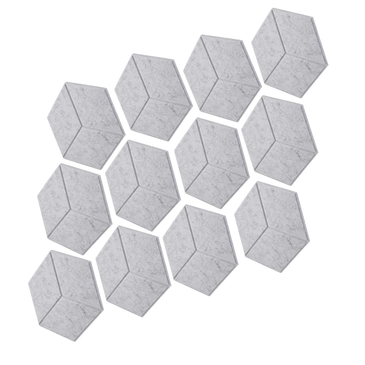 12 PACK Acoustic Foam,Self-Adhesive Sound Proof Panels,for Sound Insulation &Acoustic Treatment(Gray)