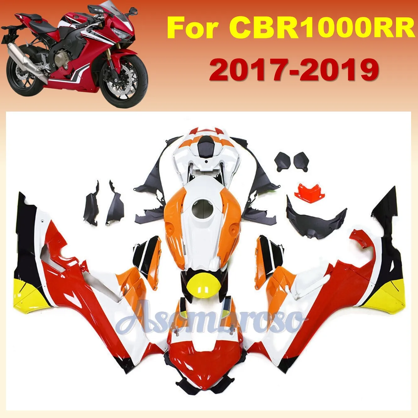 

Комплект обтекателей для Honda CBR1000RR 2017 2018 2019 2020 CBR1000 RR CBR 1000RR 17 18 19, детали мотоцикла, красочные обтекатели кузова