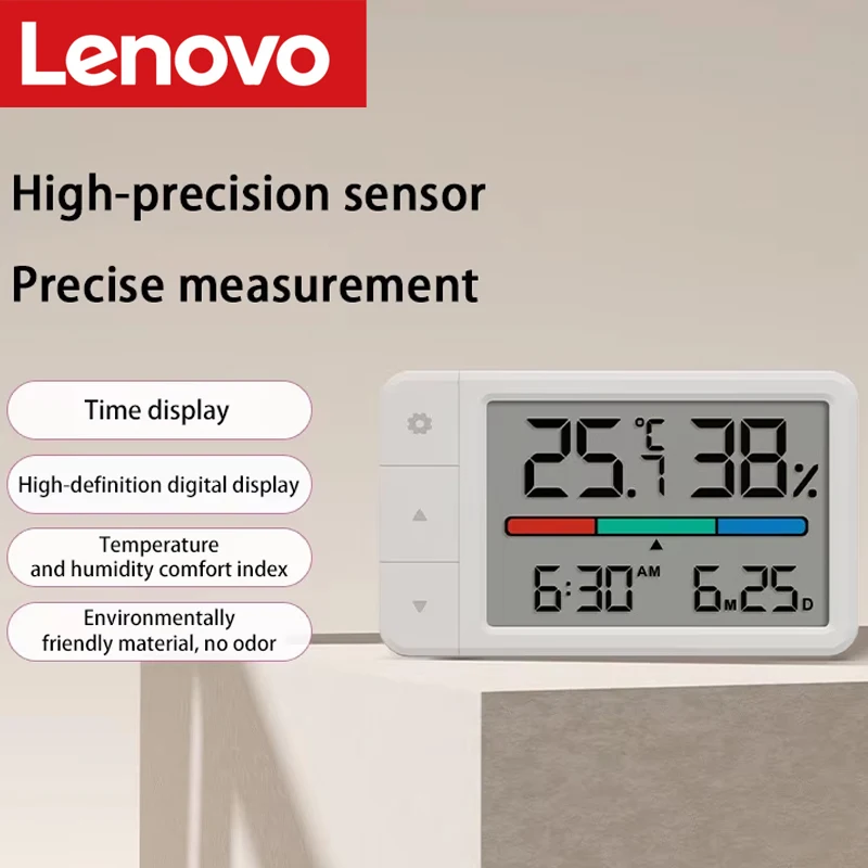 termometro-inteligente-lenovo-higrometro-medidor-multifuncional-relogio-com-display-digital-estacao-meteorologica-com-sensor-para-uso-interno-e-externo