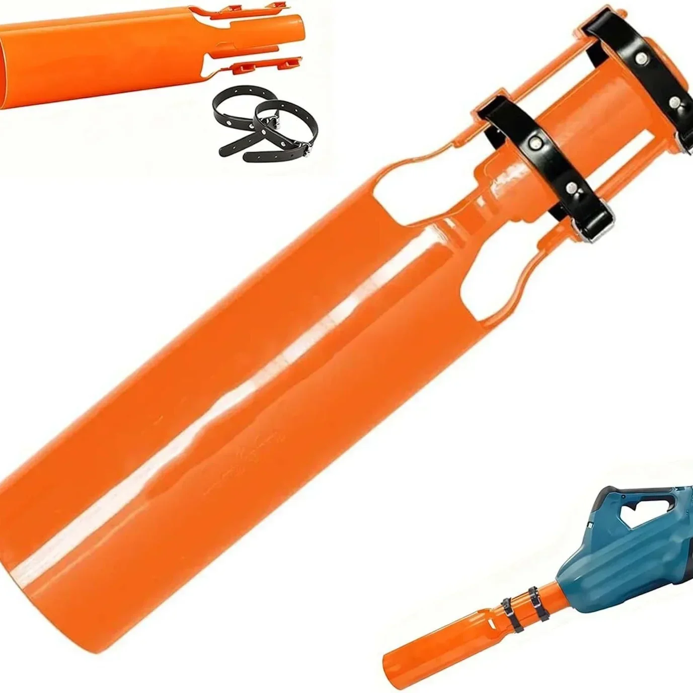 

Enhanced Airflow For Leaf Blower Airflow Orange Color Airflow Booster Catholic Fit High-strength ABS Lightweight Construction