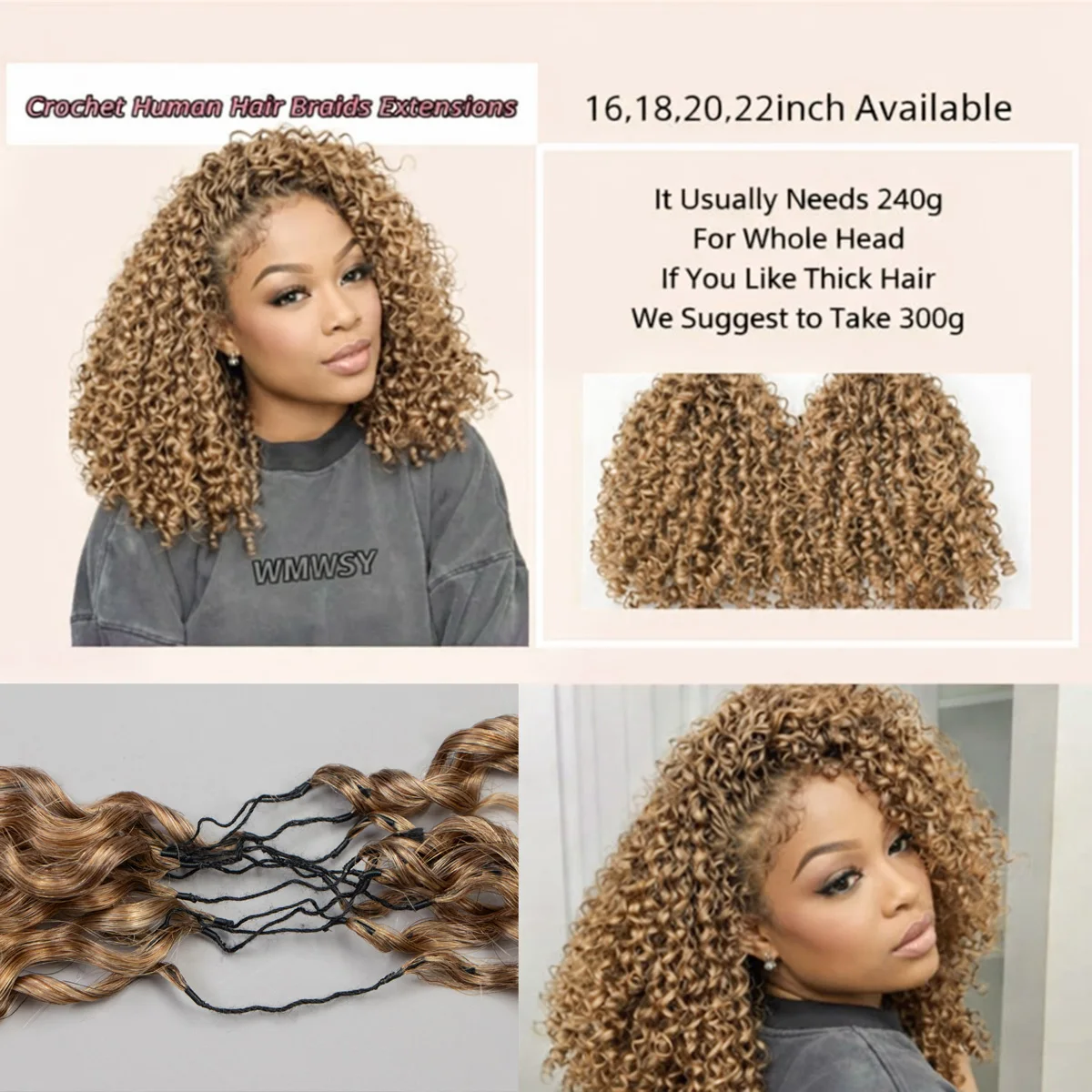 Extensions de cheveux humains - Hair Care Honey avis et prix