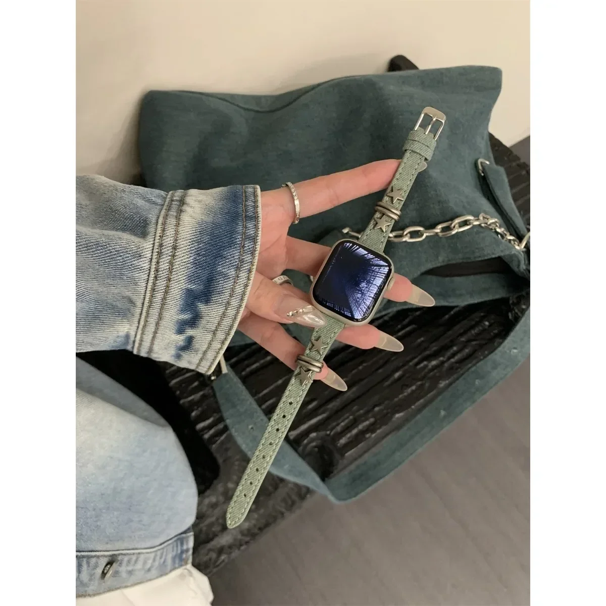 Uhrenarmband für iWatch 42/44/45/46/49 mm 38/40/41 mm, modisches und freizeitliches Uhrenarmband für die Uhrenserie Ultra2, Serie 10/9/8/7/6/5/4/3/2/1_voghion.com