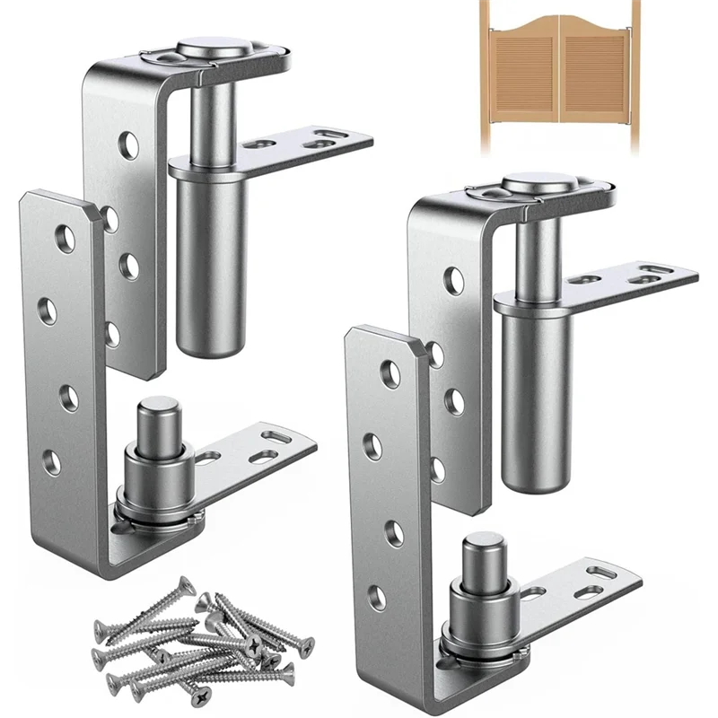 

AB41-2Pack дверные петли для кафе, фурнитура для распашных дверей из нержавеющей стали 304, петли для салонов, самозакрывающиеся, для распашной двери