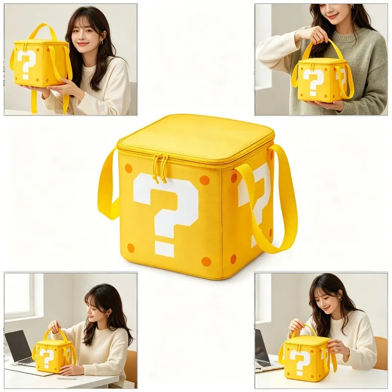 Japanese Question Mark Storage Bag Insulated Box Large Capacity Outdoor Picnic Thermal Insulation Cold Bag Ice Bag Lunch Bag