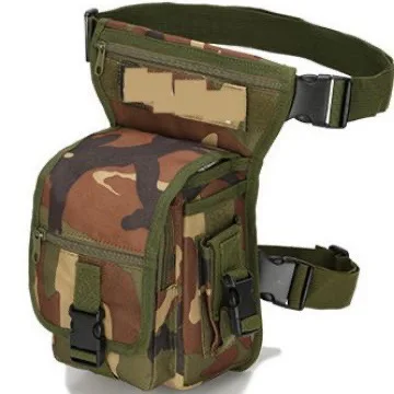 Outdoor Multi-functional Camping Tactical Pocket Military Fans Cycling Leg Bag Waterproof Camouflage Bag