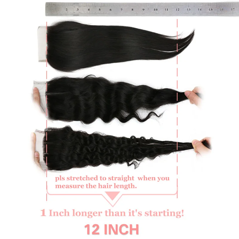 HD Lace Closure Witn Baby Hair 4x4 5x5 6x6 7x7 Body Wave Human Hair Lace Closure Pre Plucked Invisible Transparent Lace Closure