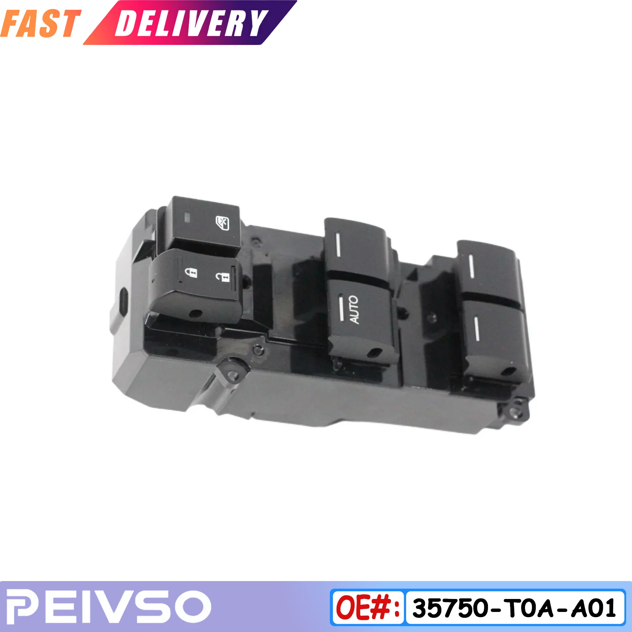 26Pin Left Driver Side Master Control Window Switch 35750-T0A-A01 35750-T0A-H01 for 2012-2017 Honda Civic 2012-2015 Honda CR-V