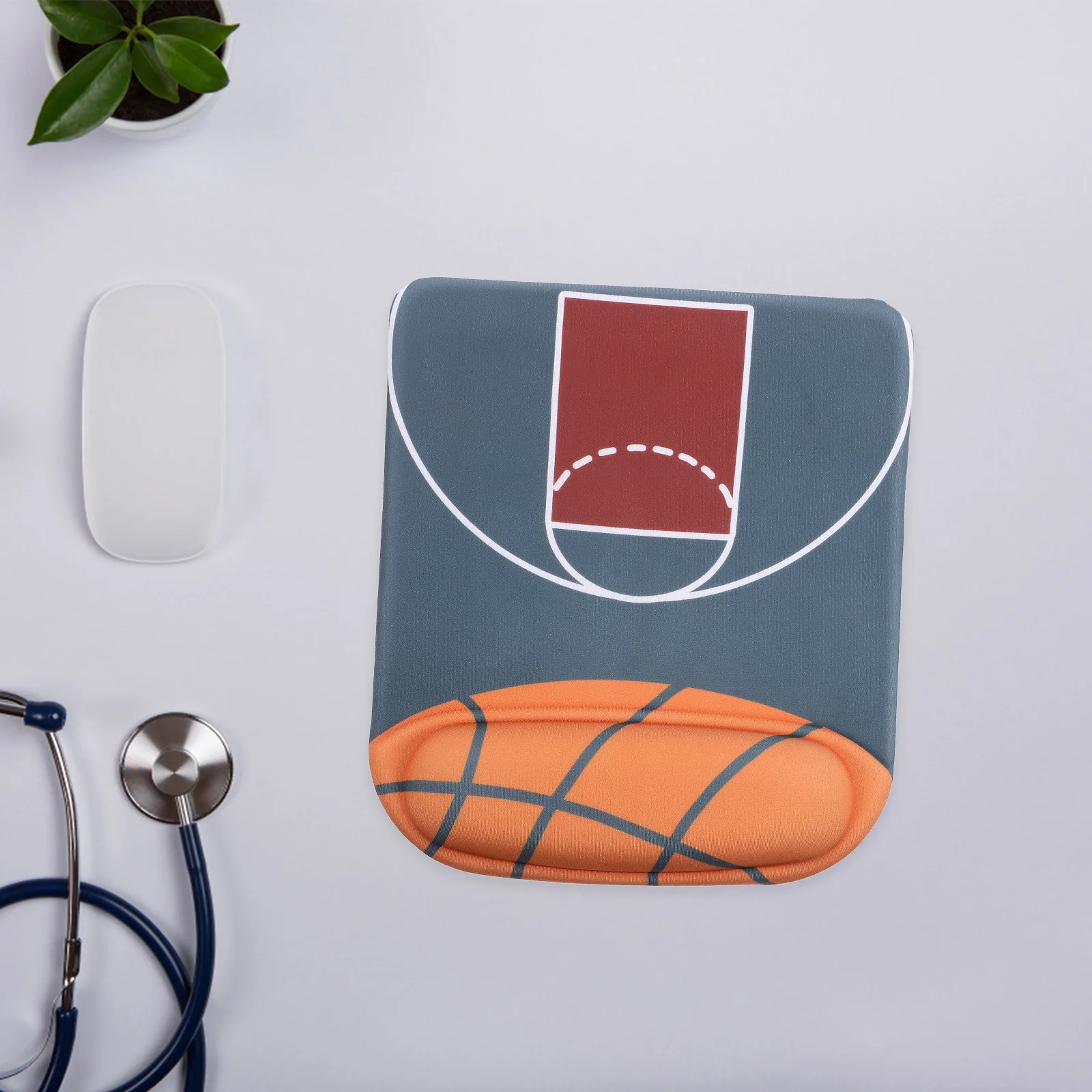 

Wrist Rest Mouse Pad Basketball Design Ergonomic Comfortable for Laptop Desktop Reduce Hand Pain Fatigue Mouse Pad Wrist Support