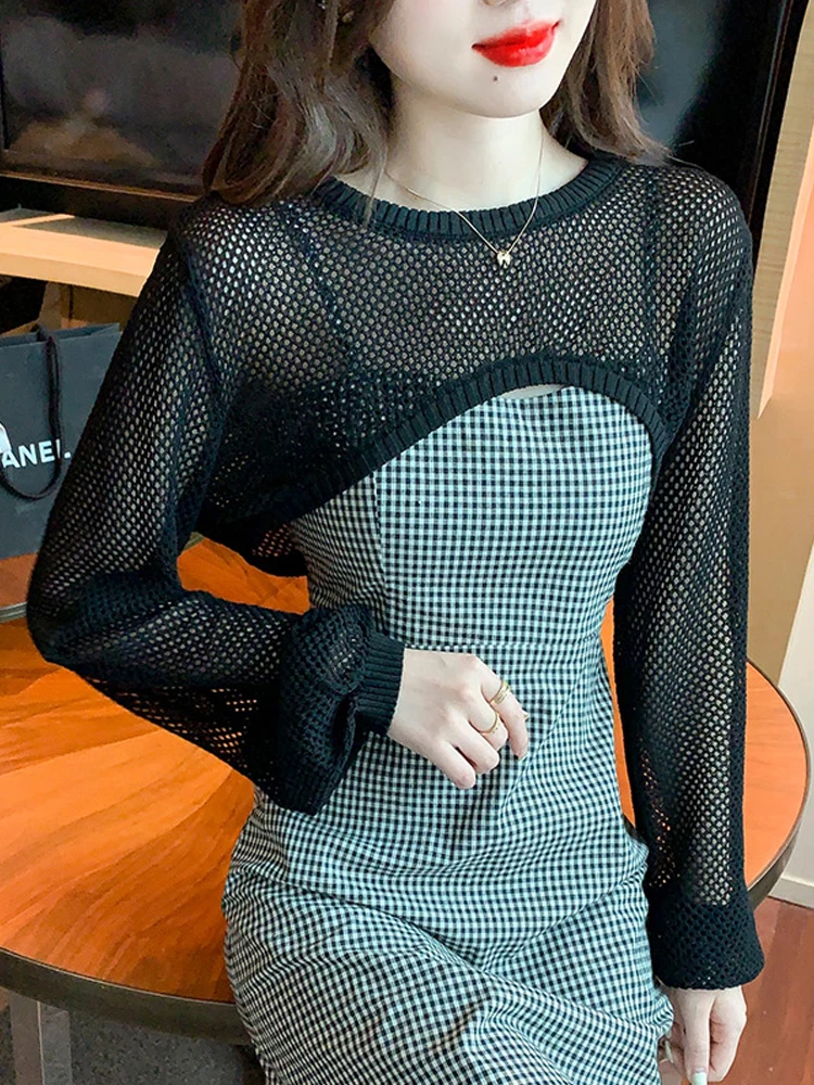 معطف نسائي صيفي خفيف الوزن طويل بقلنسوة معطف حماية من الشمس ort Sle متعدد الاستخدامات بلوفر Ne ملابس خارجية #4