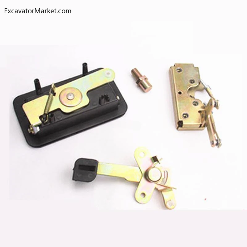 For Excavator Zoomlion ZE60-80 Cab Door Lock Assembly Inside-Outside Handle Lock Block High Quality