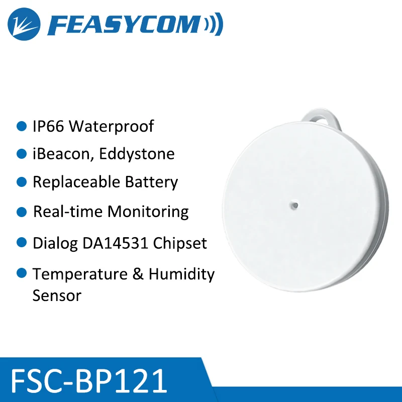 

Feasycom FSC-BP121 IoT Smart BLE 5.1 Мини-беспроводные Bluetooth-датчики с низким энергопотреблением и низким энергопотреблением для iBeacon Eddystone