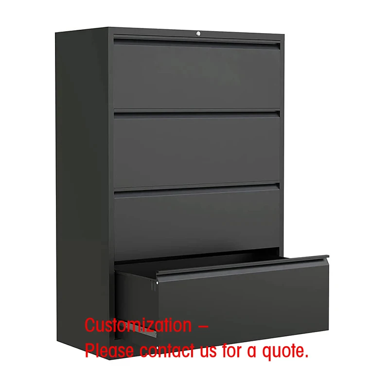 custom.Factory Price Classical 4 Drawer Office Vertical Cabinet Steel File Cabinet with Lock Filing Storage Card File Lockable C