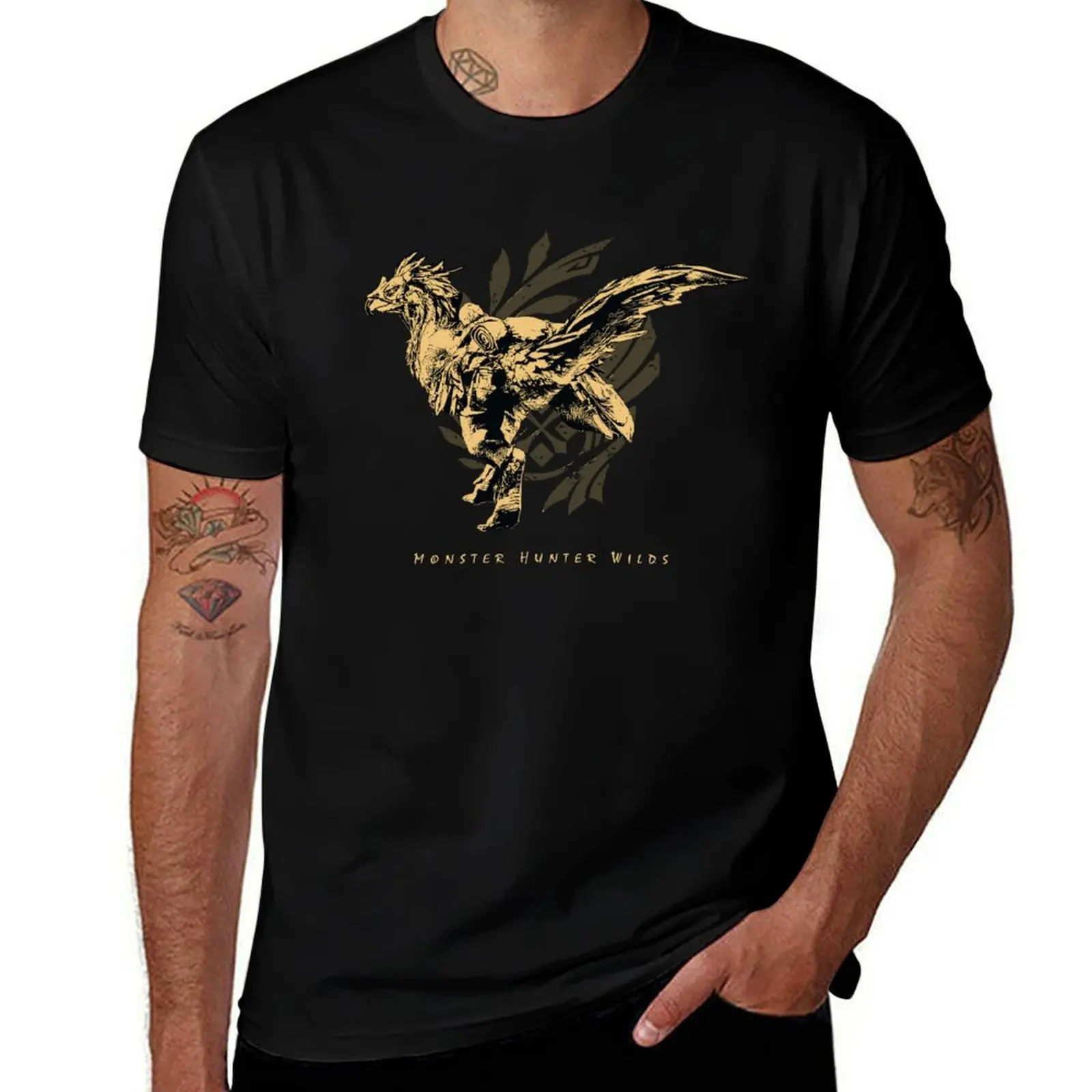 

Seikret Monster Hunter Wilds T-Shirt cotton graphic tees baggy shirts Clothing customizeds mens designer t shirt