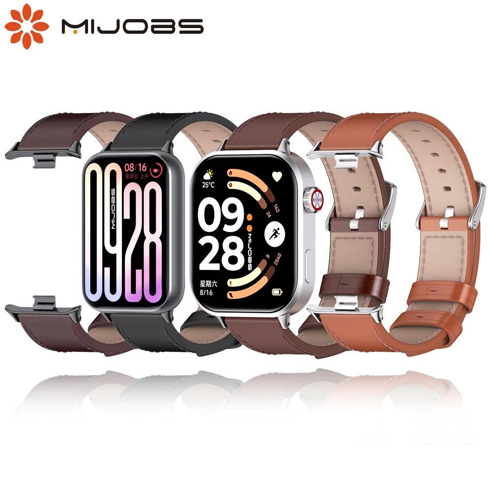 Mi Band 10 Pro / 9 Pro / 8 Pro Strap For Xiaomi Smart Band 10 Pro Bracelet Leather Watch Band