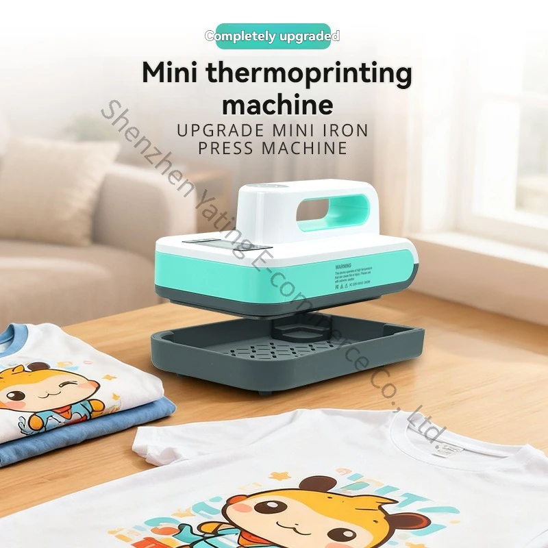 Handheld Hot Stamping Machine, Small Portable Heat Press Clothes Hot Stamping Machine Bean Pressing Machine,