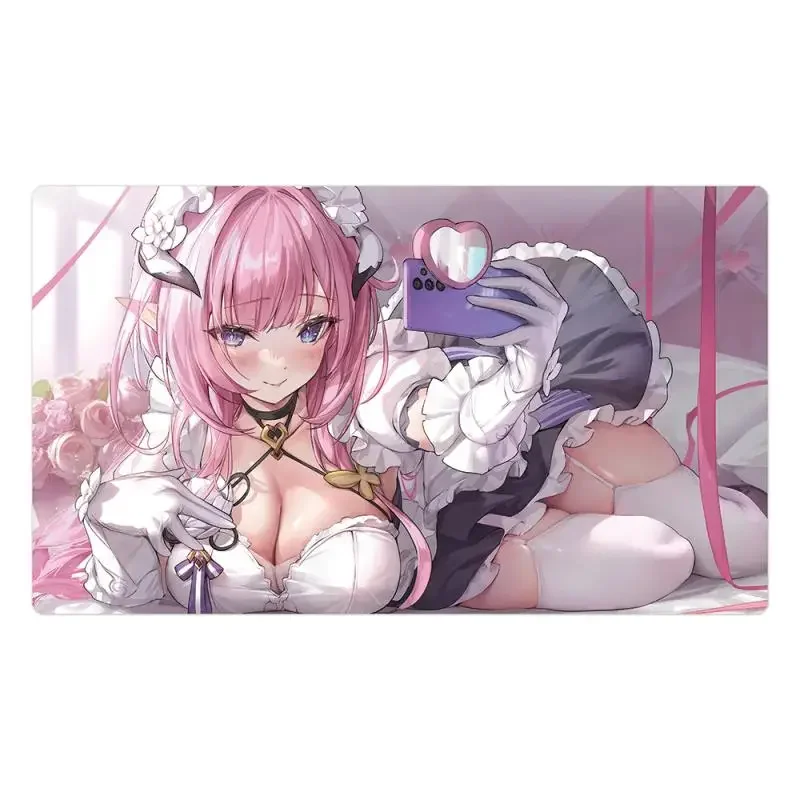 ACG Cards Pad PTCG Anime Game Honkai Impact 3 Elysia Waterproof Thickened Solo Dueling Custom Made Battle Table Mat DIY Toy Gift