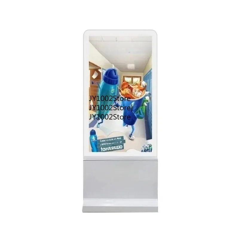 

55 Inch Transparent Double Sided Vertical Media Player Kiosk for Business Use Advertising Display
