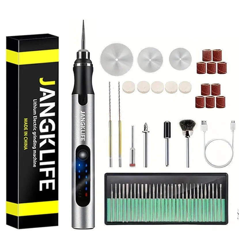 USB draadloze roterende gereedschapskit houtbewerking gravure pen DHZ voor sieraden metalen glas mini draadloze boor