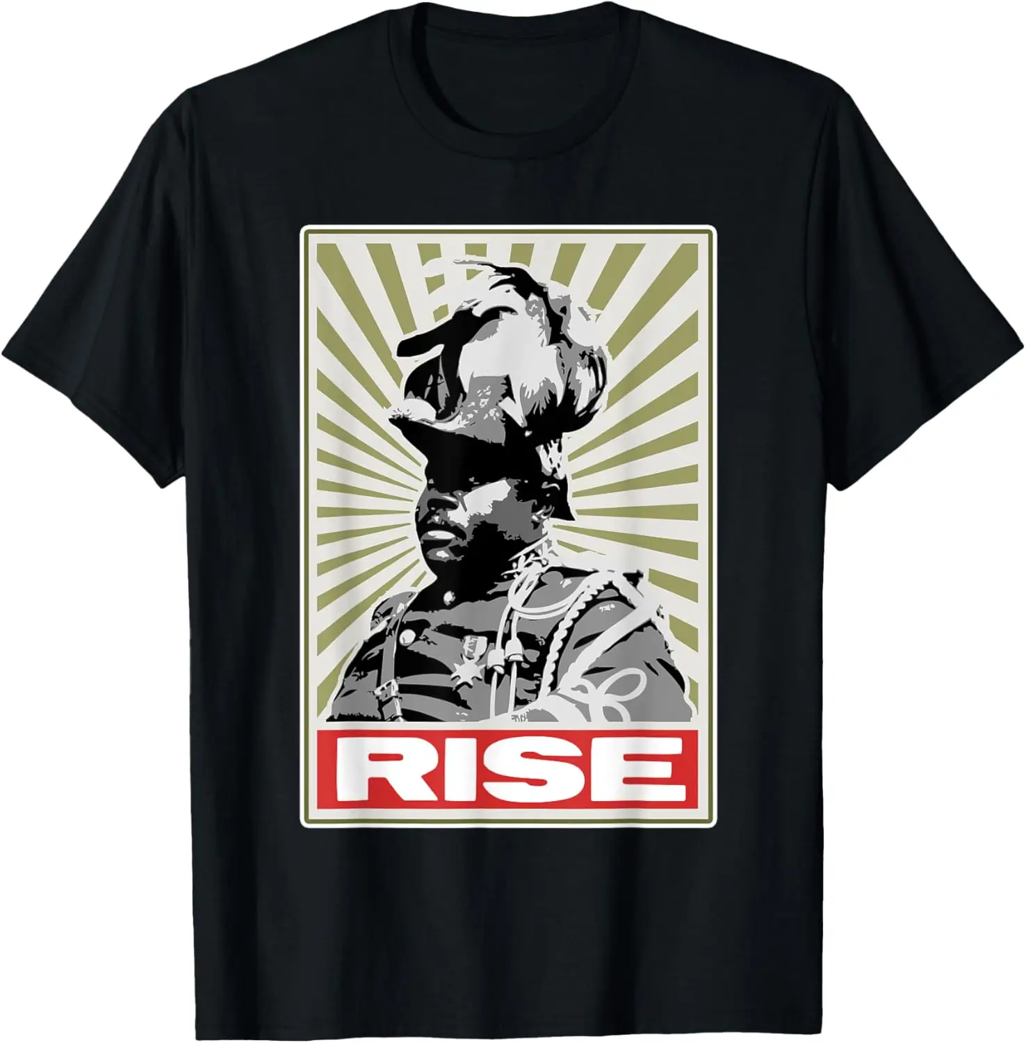 

Месяц черной истории - футболка Rise Afrocentric