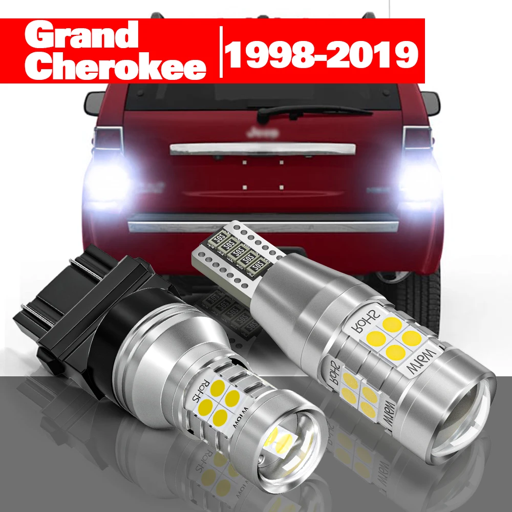 

For Jeep Grand Cherokee 2 3 4 WJ WG WH WK 1998-2019 2pcs LED Reverse Light Backup Lamp Accessories 2005 2011 2012 2013 2014 2015