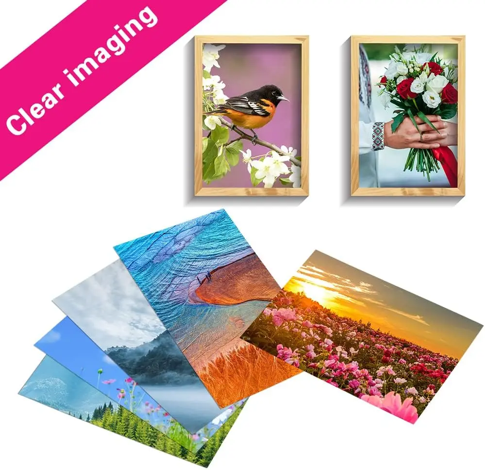 100 ورقة ورق طباعة الصور قسط لامع ورق الصور ورق الصورة 180 gsm طابعة كتيب ورقة لامعة اللوازم المكتبية