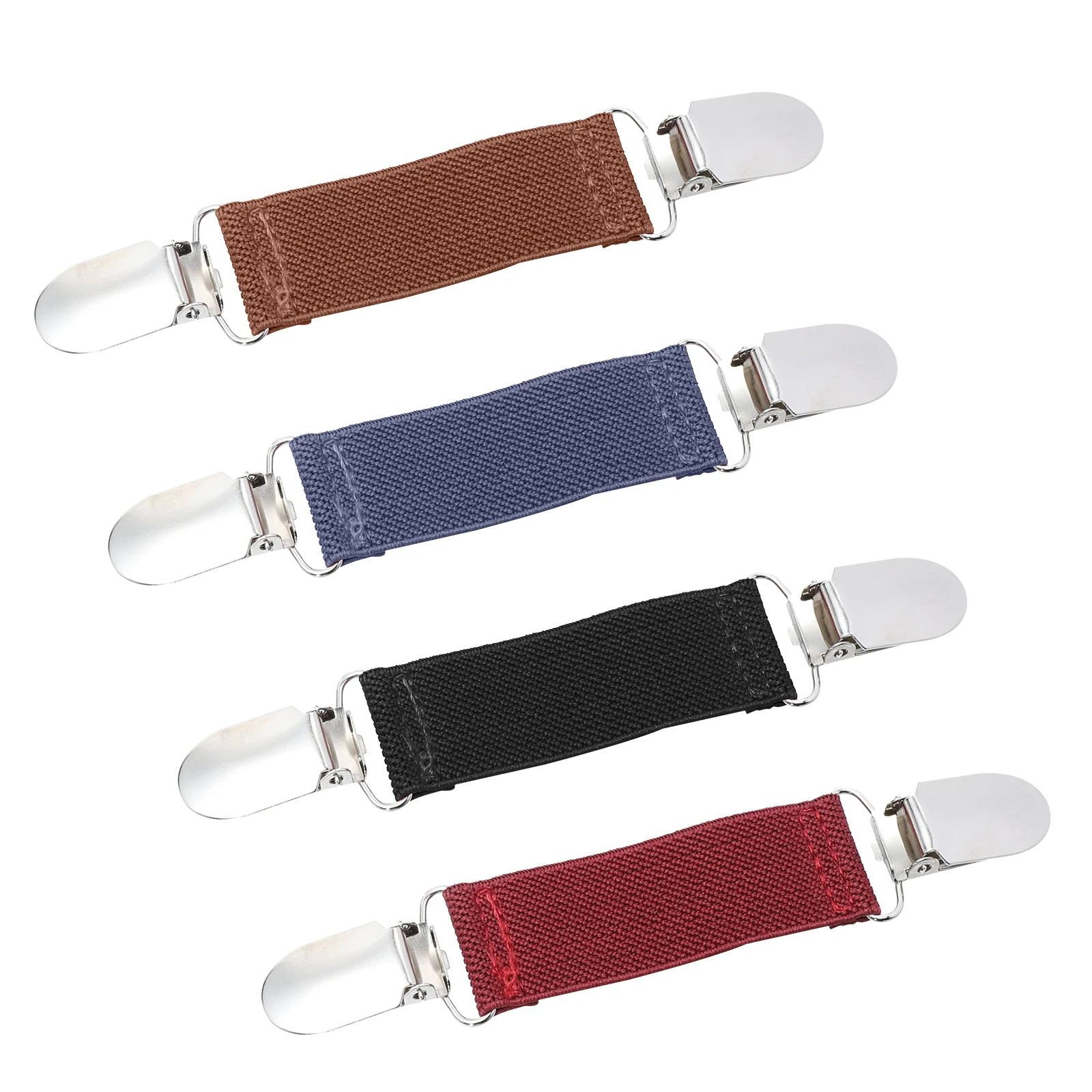 Sangle d'épaule élastique, passoire à fruits, bol Vintage, Clips pour pull, châle, col en alliage, pratique pour homme et femme, 4 pièces
