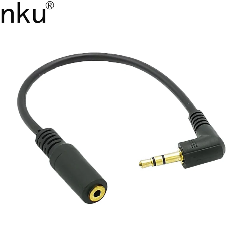 Nku Headphone Extension Cable 3.5mm 90 Degree 1/8