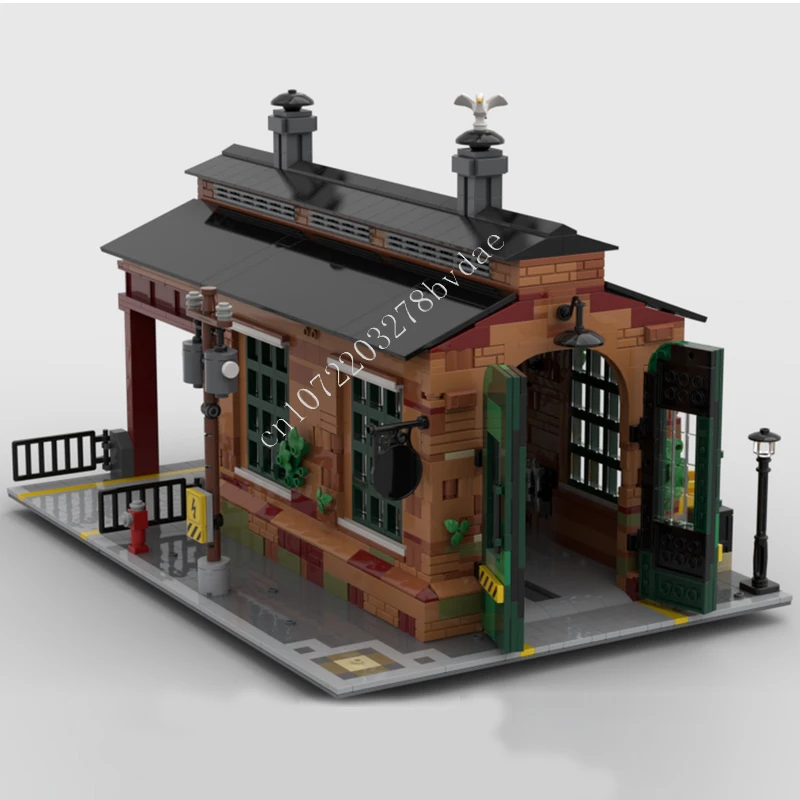 

1759PCS The old goods shed corner MOC streetview Puzzles Sets Architecture Assembly Christmas Birthday Toys Gifts for Kids Ages