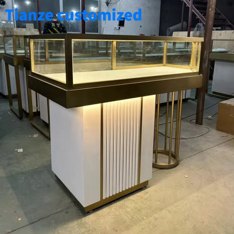 

[Customized]Modern Luxury Jewelry Showroom Counter Design Jewelry Display Cabinet Store Furniture Showcase